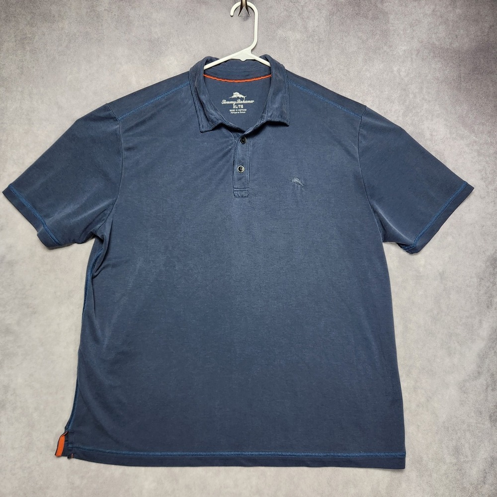Tommy Bahama Mens size XL Blue Polo Shirt